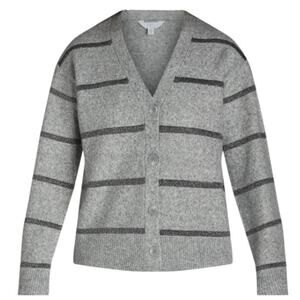 Time and Tru Women's Metallic Striped Cardigan Sweater Size Medium